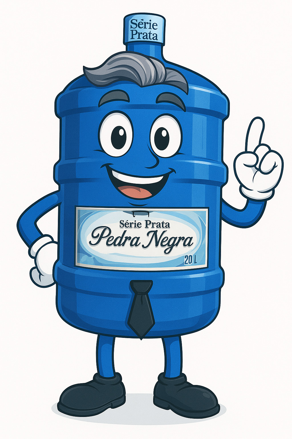 Mascote Série Prata Pedra Negra